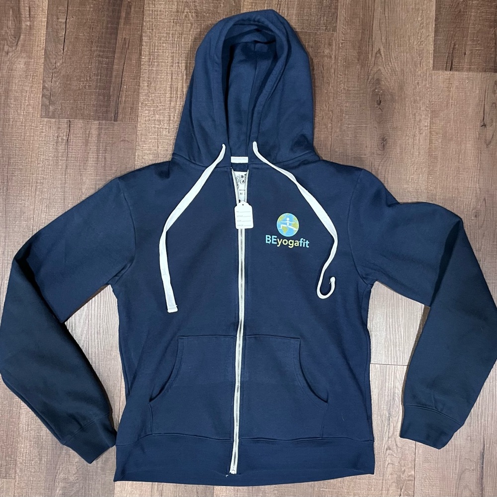 Made By Johnny, Be Yoga Fit Womens Full Zip Up Hoodie Sweatshirt, Size XL